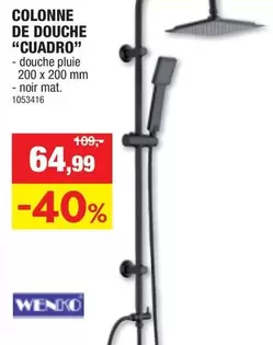 De - COLONNE DE DOUCHE "CUADRO" - noir mat. 1053416