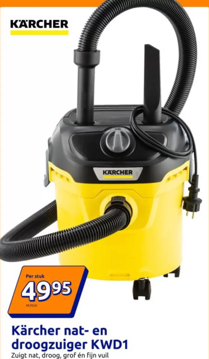 Karcher - nat- en droogzuiger KWD1