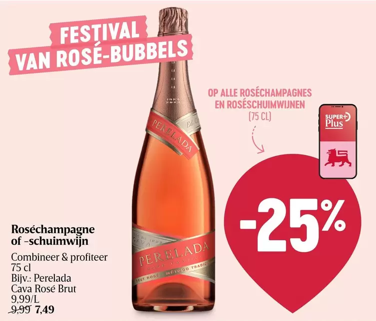 De - Roséchampagne of -schuimwijn Combineer & profiteer