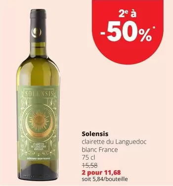 Doc - clairette du Languedoc blanc France
