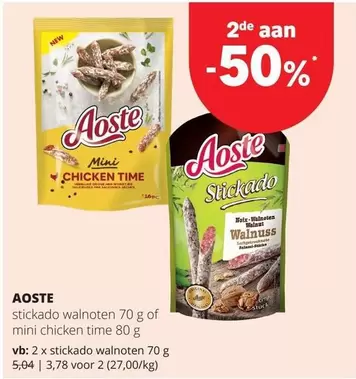 Time - stickado walnoten / mini chicken time