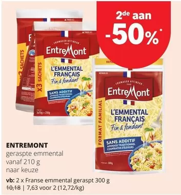 Geraspte Emmental