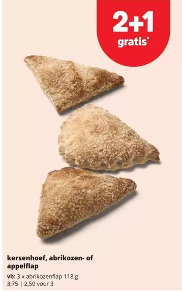 kersenhoef, abrikozen- of appelflap