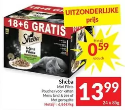 Mini Filets Pouches voor katten Menu land & zee of Met gevogelte