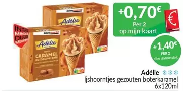 IJs hoorntjes gezouten boterkaramel