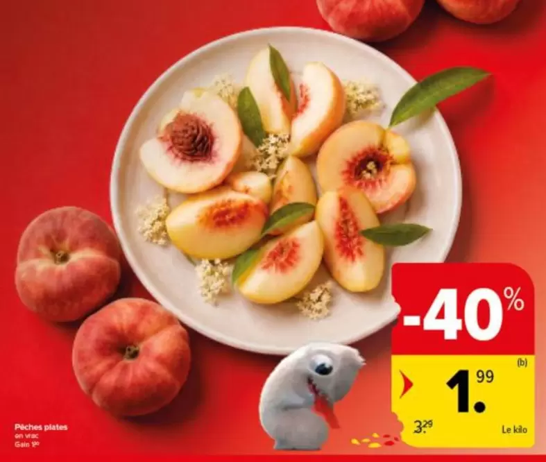 Pêches plates