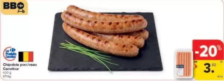 Bbq - Chipolatas porc/veau