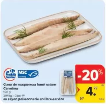 De - Cœur de maquereau fumé nature