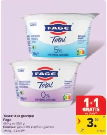Total - Yaourt à la grecque