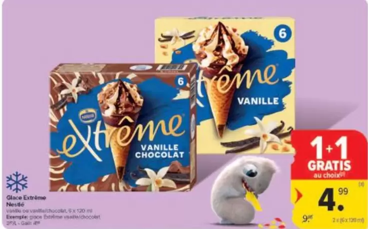 Glace Extrême Vanille Chocolat