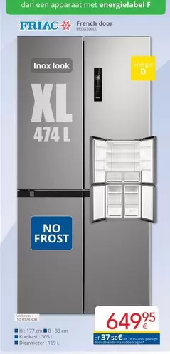De - XL French door refrigerator