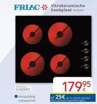 De - Vitrokeramische kookplaat VKV6001