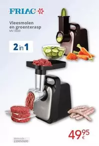 Vleesmolen en groenterasp MV 3600