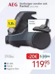 Stofzuiger zonder zak Parket LX5-2-4DB