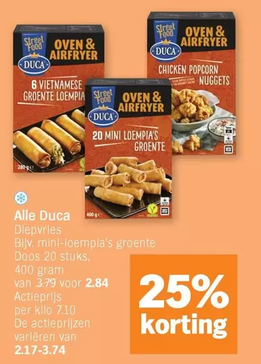 De - Oven & Airfryer Diepvries Mini Loempia's Groente