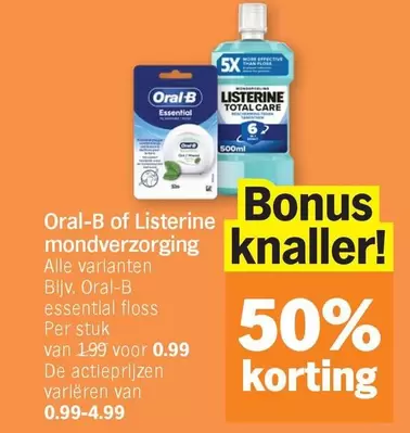 Total - Oral-B of Listerine mondverzorging