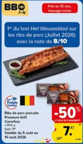De - Ribs de porc précuits Premium Grill