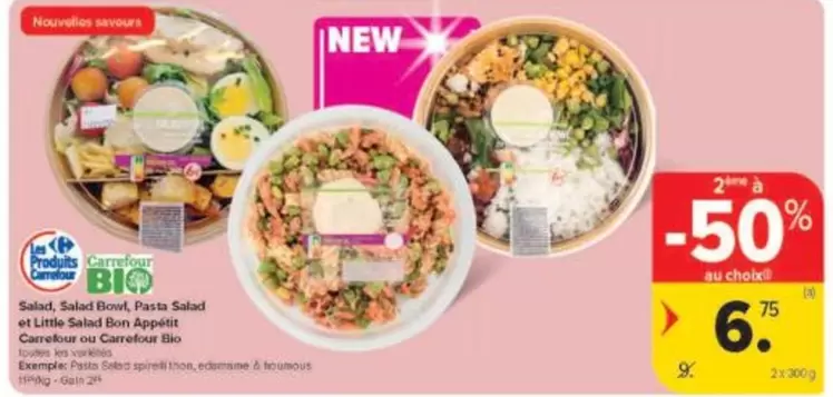 Salad, Salad Bowl, Pasta Salad ou Little Salad Bon Appétit