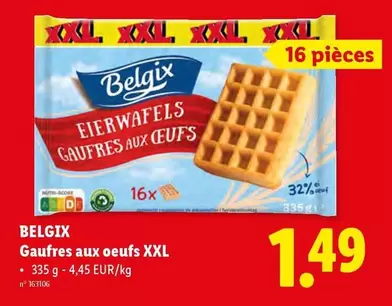 Gaufres aux oeufs XXL