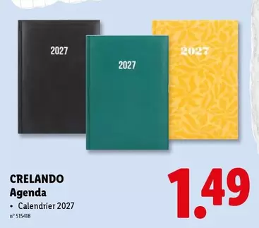Agenda - Calendrier 2027