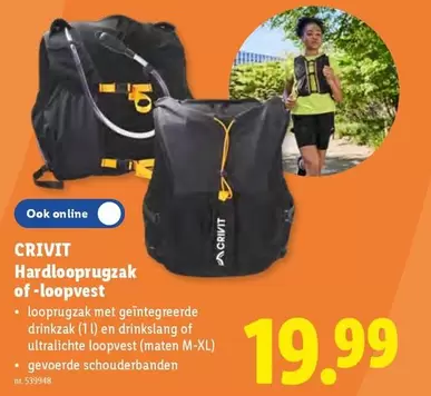 CRIVIT Hardlooprugzak of-loopvest