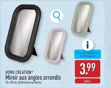 De - Miroir aux angles arrondis