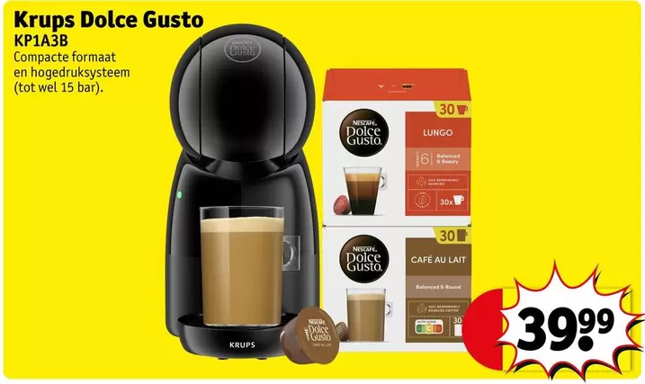 Bar - Krups Dolce Gusto KP1A3B