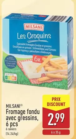 De - Fromage fondu avec gressins