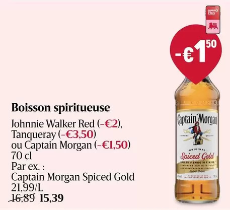 Red - Johnnie Walker , Tanqueray ou Captain Morgan