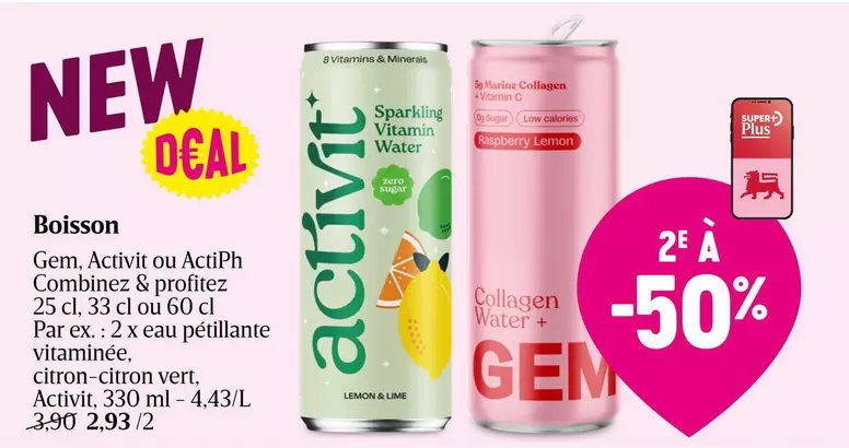 Boisson Gem, Activit ou ActiPh
