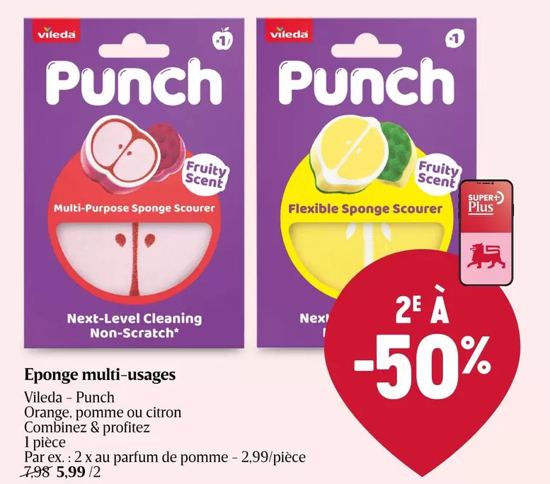 De - Punch Éponge multi-usages