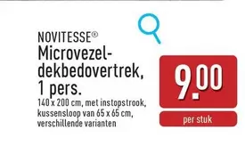 Microvezel-dekbedovertrek, 1 pers.