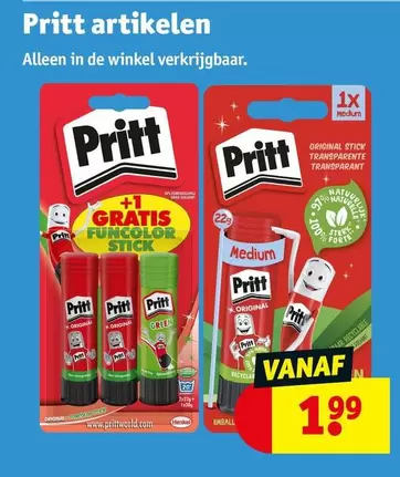 De - Pritt artikelen