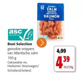 gerookte snippers van Atlantische zalm