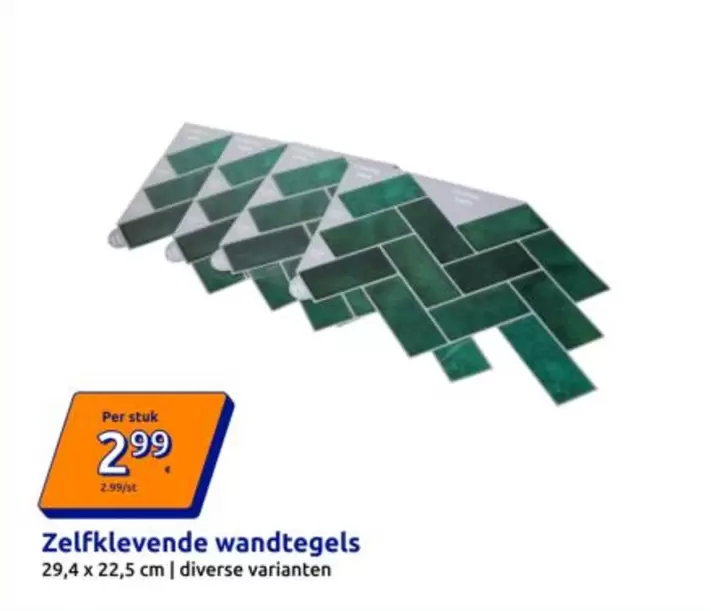 Zelfklevende wandtegels