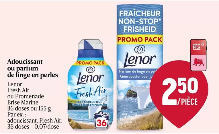 Adoucissant ou parfum de linge en perles
