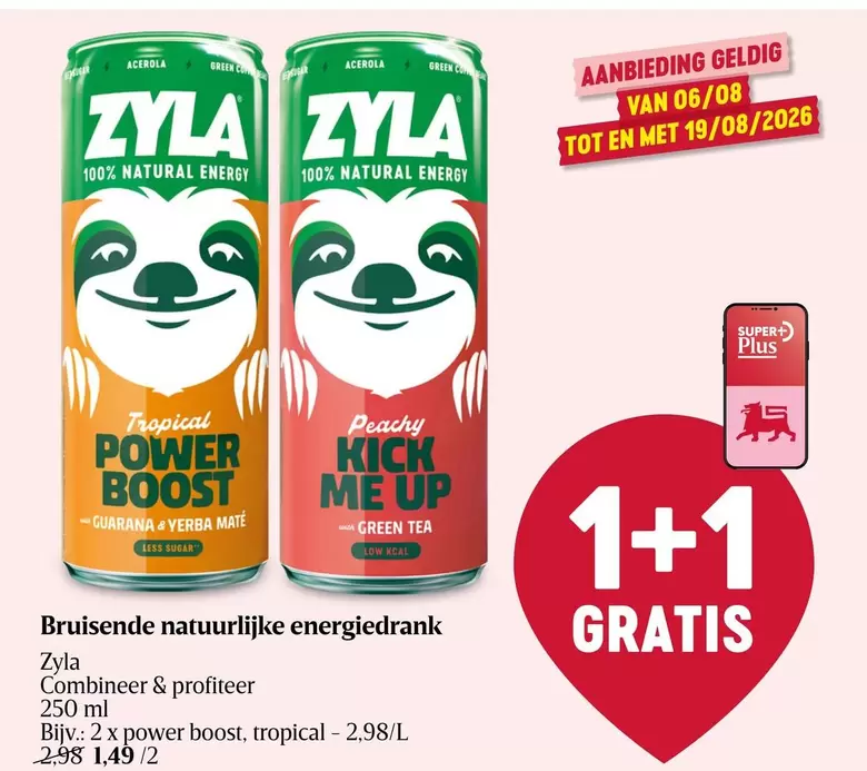 Bruisende natuurlijke energiedrank