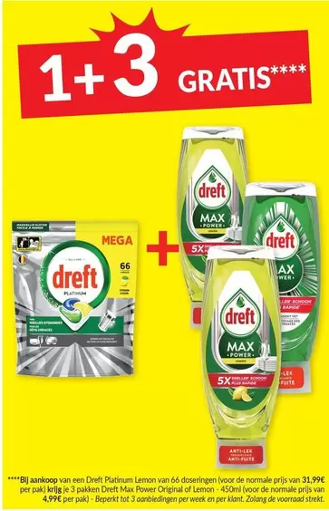 Mega - Dreft Platinum Max Power Original of Lemon