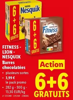 Lion - FITNESS - LION - NESQUIK Barres chocolatées