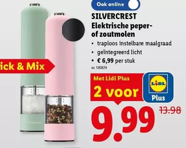 Mix - Elektrische peper- of zoutmolen