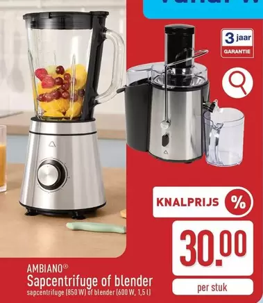 Sapcentrifuge of blender