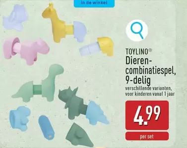 De - Dieren-combinatiespel, 9-delig