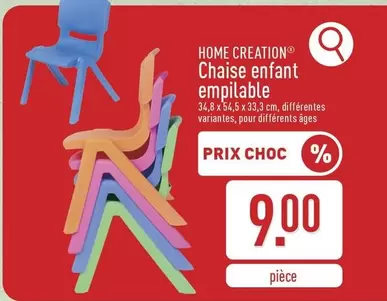 Chise enfant empilable