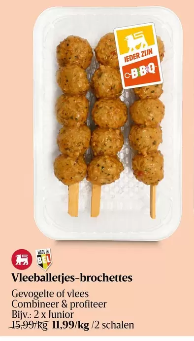 Bbq - Vleesballetjes-brochettes