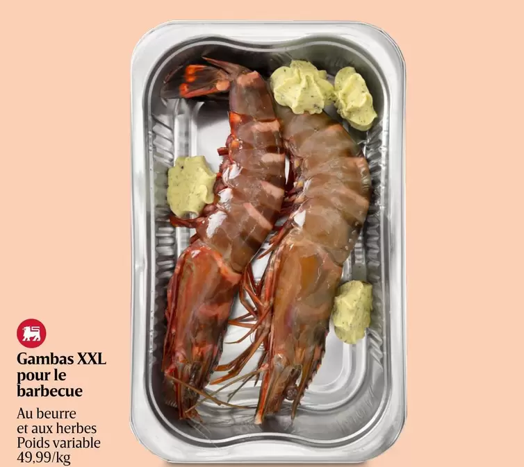 Gambas XXL pour le barbecue