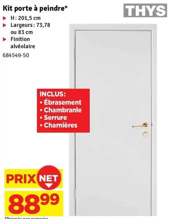 Kit porte à peindre 684549-50