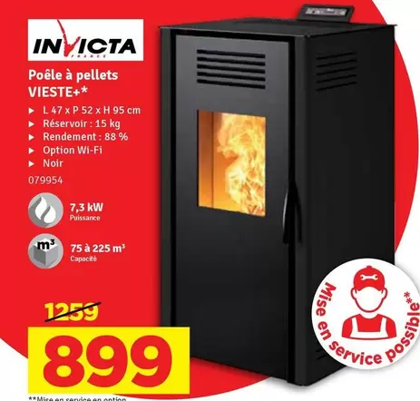 Kw - Poêle à pellets VIESTE+