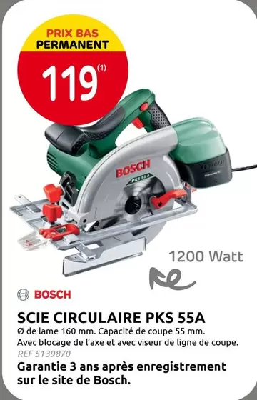Bosch - SCIE CIRCULAIRE PKS 55A