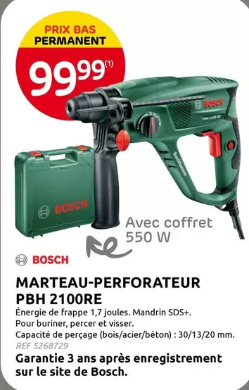 Bosch - MARTEAU-PERFORATEUR PBH 2100RE