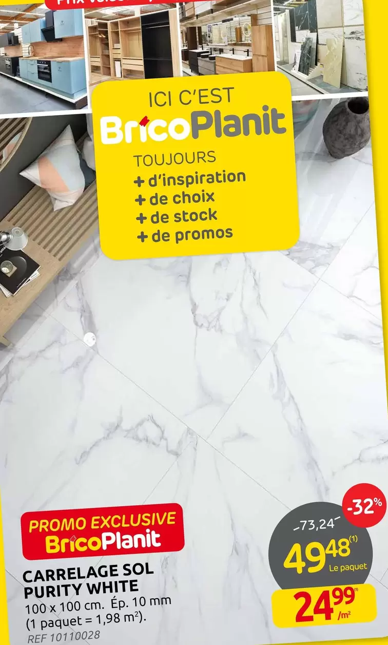 De - CARRELAGE SOL PURITY WHITE